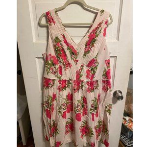 Boden Pink Floral Party Dress
